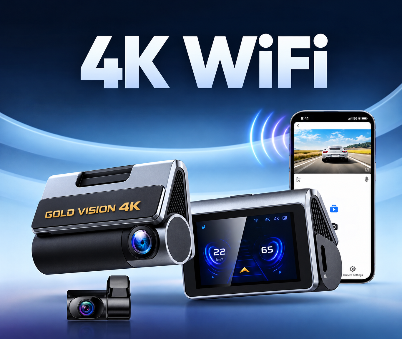Gold Vision Dash Cam X8